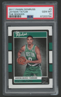Jayson Tatum 2017 Donruss Optic The Rookies #3 (PSA 10) at PristineAuction.com