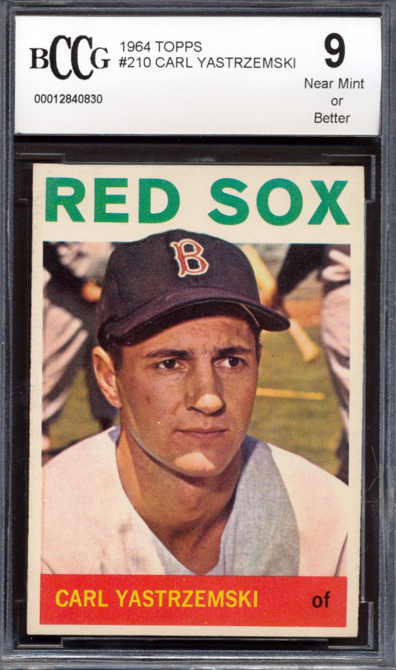 Carl Yastrzemski 1964 Topps #210 (BCCG 9) at PristineAuction.com Carl Yastrzemski 1964 Topps #210 (BCCG 9) at PristineAuction.com