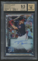 Trea Turner 2016 Bowman Chrome Rookie Autographs Refractors #CRATT #261/499 RC (BGS 9.5 | Auto 10) at PristineAuction.com
