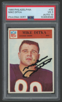 Mike Ditka Signed 1966 Philadelphia #32 (PSA 3 | Auto 10) at PristineAuction.com