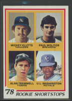 Mickey Klutts / Paul Molitor / Alan Trammell / U.L. Washington 1978 Topps #707 RC at PristineAuction.com