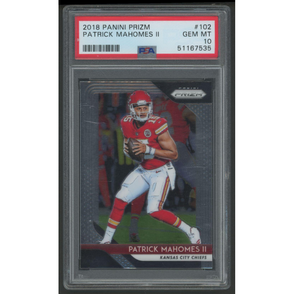 Patrick Mahomes II 2018 Panini Prizm #102 (PSA 10) | Pristine Auction