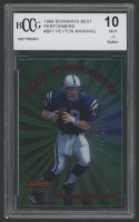Peyton Manning 1998 Bowman's Best Performers #BP1 (BCCG 10) at PristineAuction.com