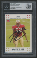 Patrick Willis Signed 2007 Topps Exclusive Rookies #28 (BGS) at PristineAuction.com