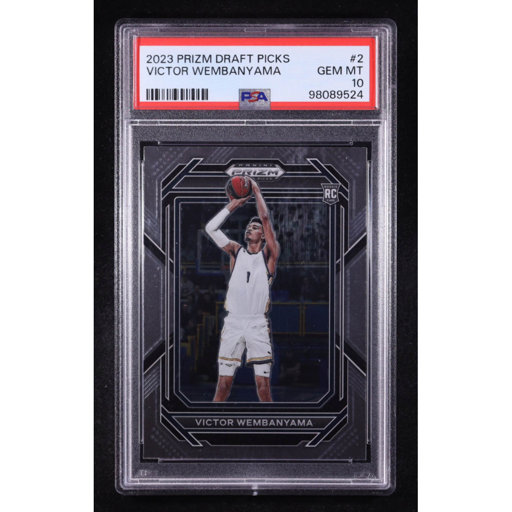 Victor Wembanyama 2023-24 Panini Prizm Draft Picks #2 RC (PSA 10) at PristineAuction.com