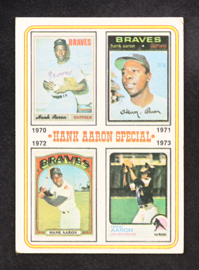 Hank Aaron 1974 Topps #6 70-73 at PristineAuction.com Hank Aaron 1974 Topps #6 70-73 at PristineAuction.com