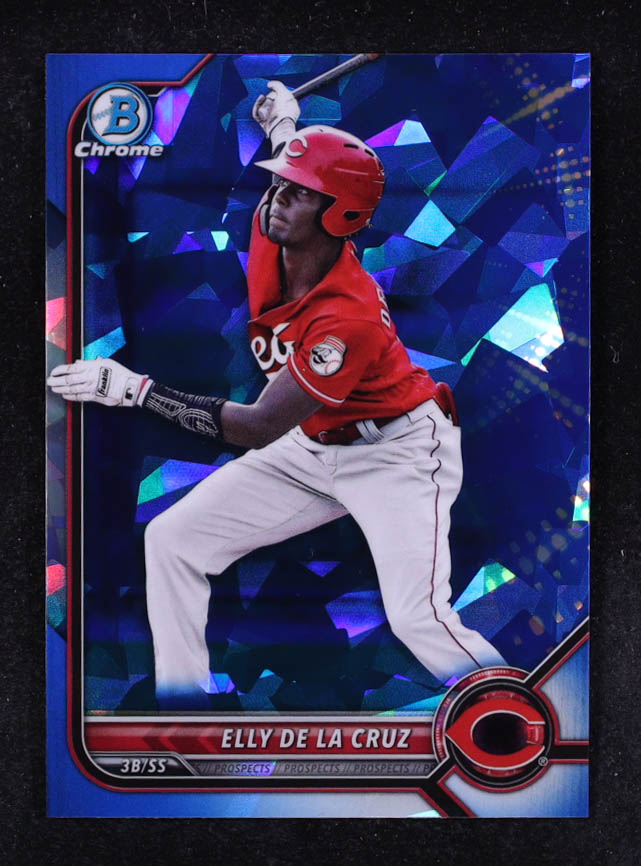 Elly De LA Cruz 2022 Bowman Chrome Sapphire Prospects #BCP224 RC at PristineAuction.com Elly De LA Cruz 2022 Bowman Chrome Sapphire Prospects #BCP224 RC at PristineAuction.com