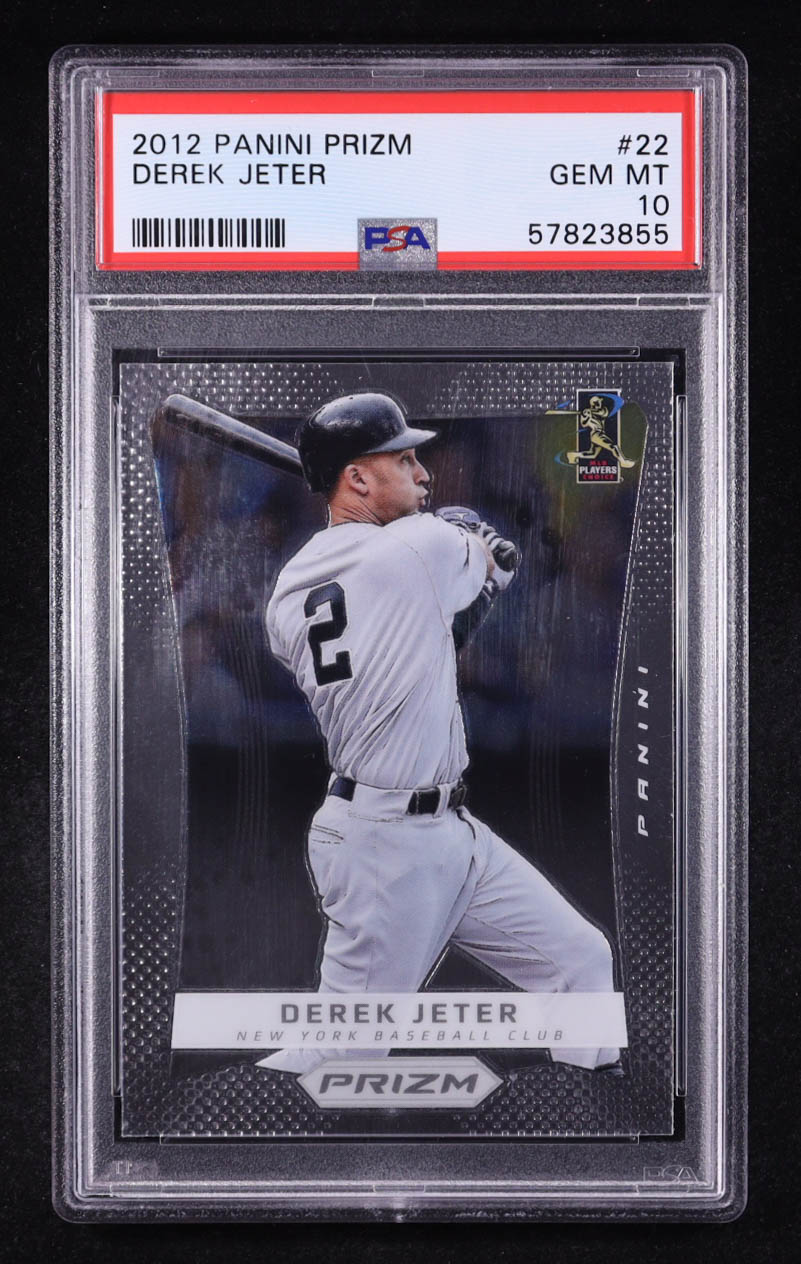 Derek Jeter 2012 Panini Prizm #22 (PSA 10) at PristineAuction.com Derek Jeter 2012 Panini Prizm #22 (PSA 10) at PristineAuction.com