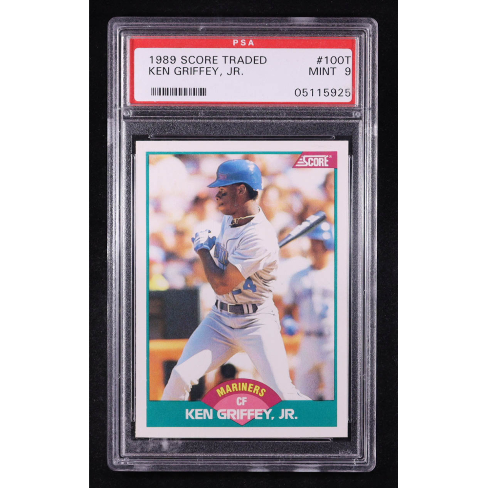 Ken Griffey Jr. 1989 Score Rookie/Traded #100T RC (PSA 9) at PristineAuction.com