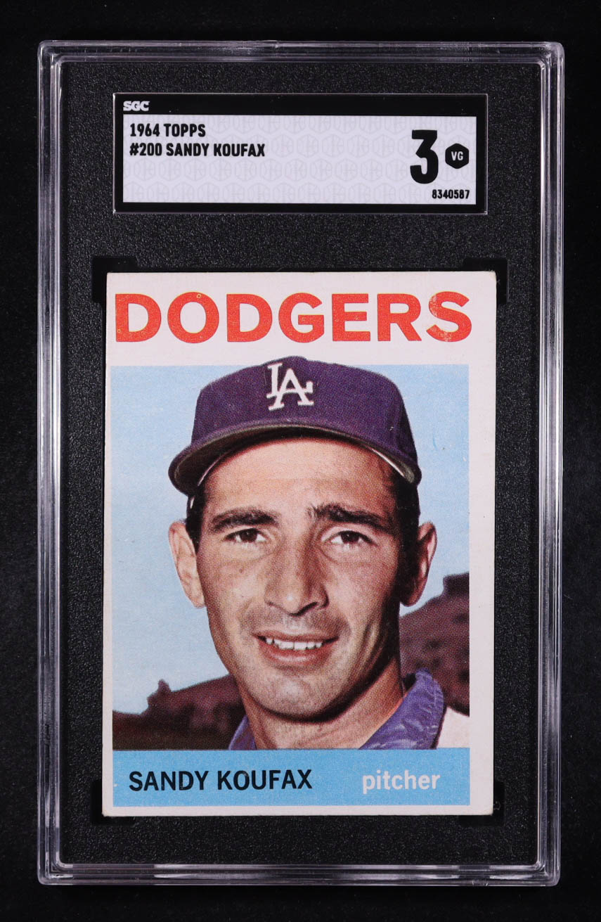 Sandy Koufax 1964 Topps #200 (SGC 3) at PristineAuction.com Sandy Koufax 1964 Topps #200 (SGC 3) at PristineAuction.com