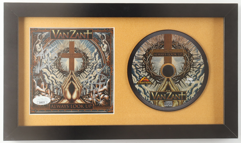 Johnny Van Zant & Donnie Van Zant Signed "Always Look Up" Custom Framed CD Insert Display (JSA) at PristineAuction.com Johnny Van Zant & Donnie Van Zant Signed "Always Look Up" Custom Framed CD Insert Display (JSA) at PristineAuction.com