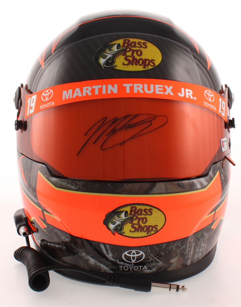 Martin Truex Jr. Signed 2019 NASCAR Bass Pro Shops Full-Size Helmet (PA) at PristineAuction.com Martin Truex Jr. Signed 2019 NASCAR Bass Pro Shops Full-Size Helmet (PA) at PristineAuction.com