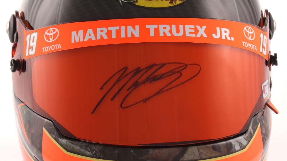 Martin Truex Jr. Signed 2019 NASCAR Bass Pro Shops Full-Size Helmet (PA) at PristineAuction.com Martin Truex Jr. Signed 2019 NASCAR Bass Pro Shops Full-Size Helmet (PA) at PristineAuction.com