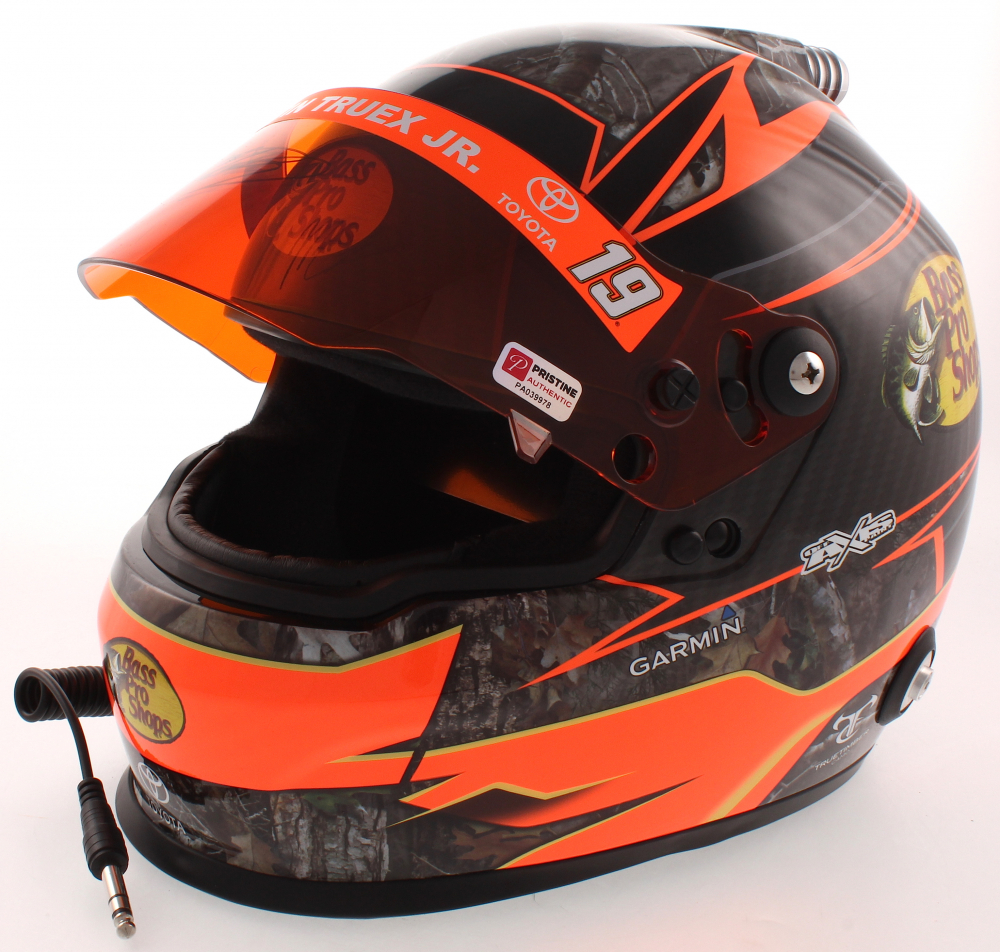 Martin Truex Jr. Signed 2019 NASCAR Bass Pro Shops Full-Size Helmet (PA) at PristineAuction.com Martin Truex Jr. Signed 2019 NASCAR Bass Pro Shops Full-Size Helmet (PA) at PristineAuction.com