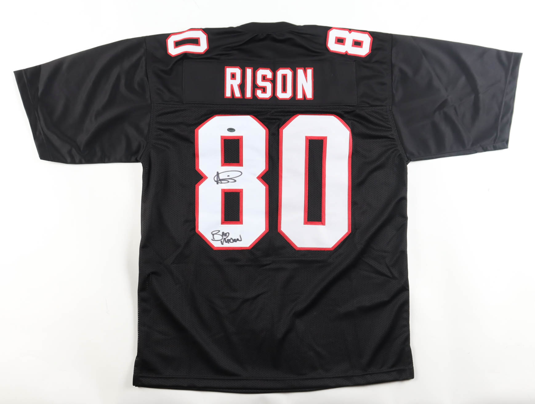 Andre Rison Signed Jersey Inscribed "Bad Moon" (Schwartz) at PristineAuction.com Andre Rison Signed Jersey Inscribed "Bad Moon" (Schwartz) at PristineAuction.com
