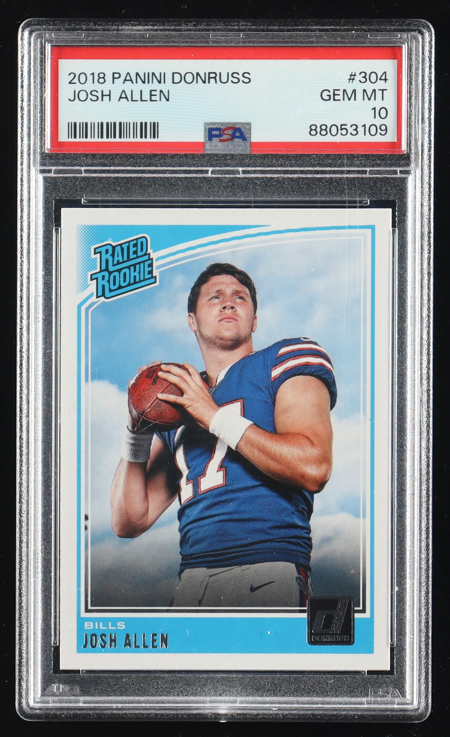 Josh Allen 2018 Donruss RR #304 RC (PSA 10) at PristineAuction.com Josh Allen 2018 Donruss RR #304 RC (PSA 10) at PristineAuction.com
