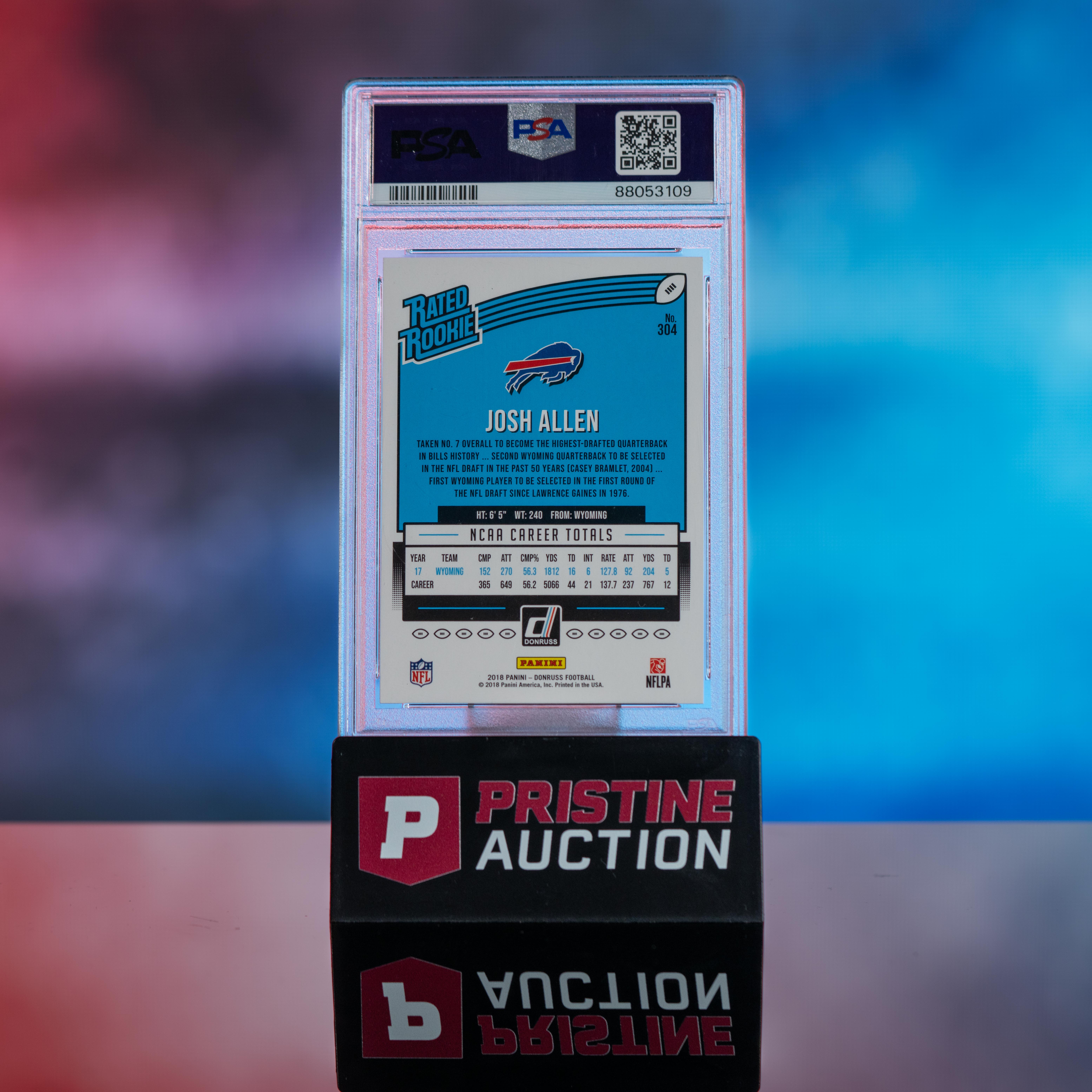 Josh Allen 2018 Donruss RR #304 RC (PSA 10) at PristineAuction.com Josh Allen 2018 Donruss RR #304 RC (PSA 10) at PristineAuction.com