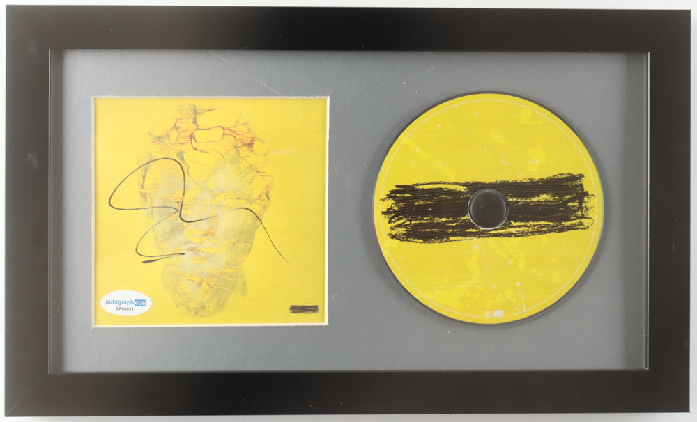 Ed Sheeran Signed "Subtract" Custom Framed CD Album Insert Display (ACOA) at PristineAuction.com Ed Sheeran Signed "Subtract" Custom Framed CD Album Insert Display (ACOA) at PristineAuction.com