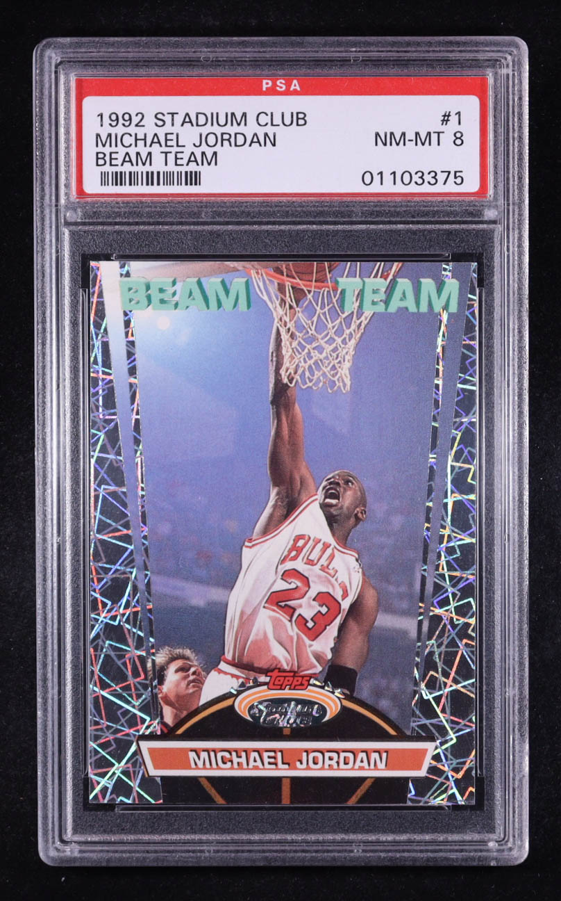 Michael Jordan 1992-93 Stadium Club Beam Team #1 (PSA 8) at PristineAuction.com Michael Jordan 1992-93 Stadium Club Beam Team #1 (PSA 8) at PristineAuction.com