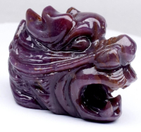 183.46 Carats Natural Ruby Dragon Carving | Estimated Retail Value: $750 (UGL Cert) at PristineAuction.com