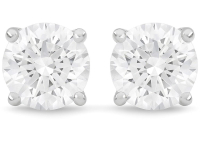 New 3.24 Carats Lab Grown Diamond Stud Earrings  E, VS2 | Round Brilliant Cut | Estimated Retail Value: $6,100 (UGL & IGI Certs) at PristineAuction.com