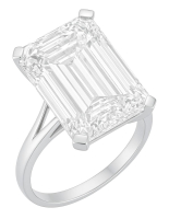 Massive New 15.11 Carats Lab Grown Diamond Ring  G, VVS2 | Emerald Cut | Estimated Retail Value: $25,250 (UGL & IGI Certs) at PristineAuction.com