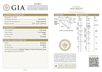Natural Diamond .70 Carats Loose O-P, VVS2 | Round Brilliant Cut | GIA Cert at PristineAuction.com