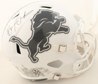 Barry Sanders Signed Lions Full-Size Salute to Service Alternate Speed Helmet (Schwartz) at PristineAuction.com