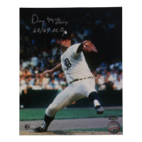 Denny McLain Signed Tigers 8x10 Photo Inscribed "68/69 AL Cy" (Schwartz) at PristineAuction.com