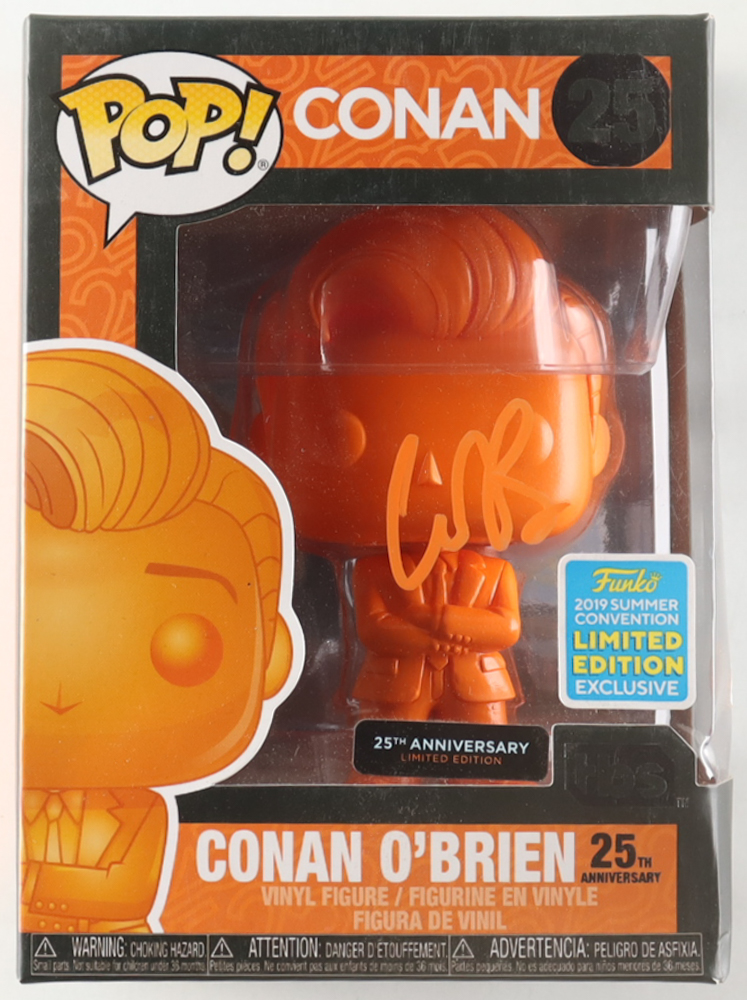 Conan O'Brien Signed "Conan" #25 Funko Pop! Vinyl Figure (JSA) at PristineAuction.com Conan O'Brien Signed "Conan" #25 Funko Pop! Vinyl Figure (JSA) at PristineAuction.com