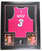Dwayne Wade Signed Custom Framed Jersey Display (JSA) at PristineAuction.com