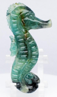 37.86 Carats Natural Grandidierite Seahorse Carving at PristineAuction.com