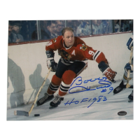 Bobby Hull Signed Blackhawks 8x10 Photo Inscribed "HOF 1983" (Schwartz) at PristineAuction.com