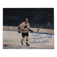 Bobby Hull Signed Blackhawks 8x10 Photo Inscribed "HOF 1983" (Schwartz) at PristineAuction.com