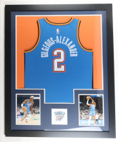 Shai Gilgeous-Alexander Signed Custom Framed Jersey Display (JSA) at PristineAuction.com