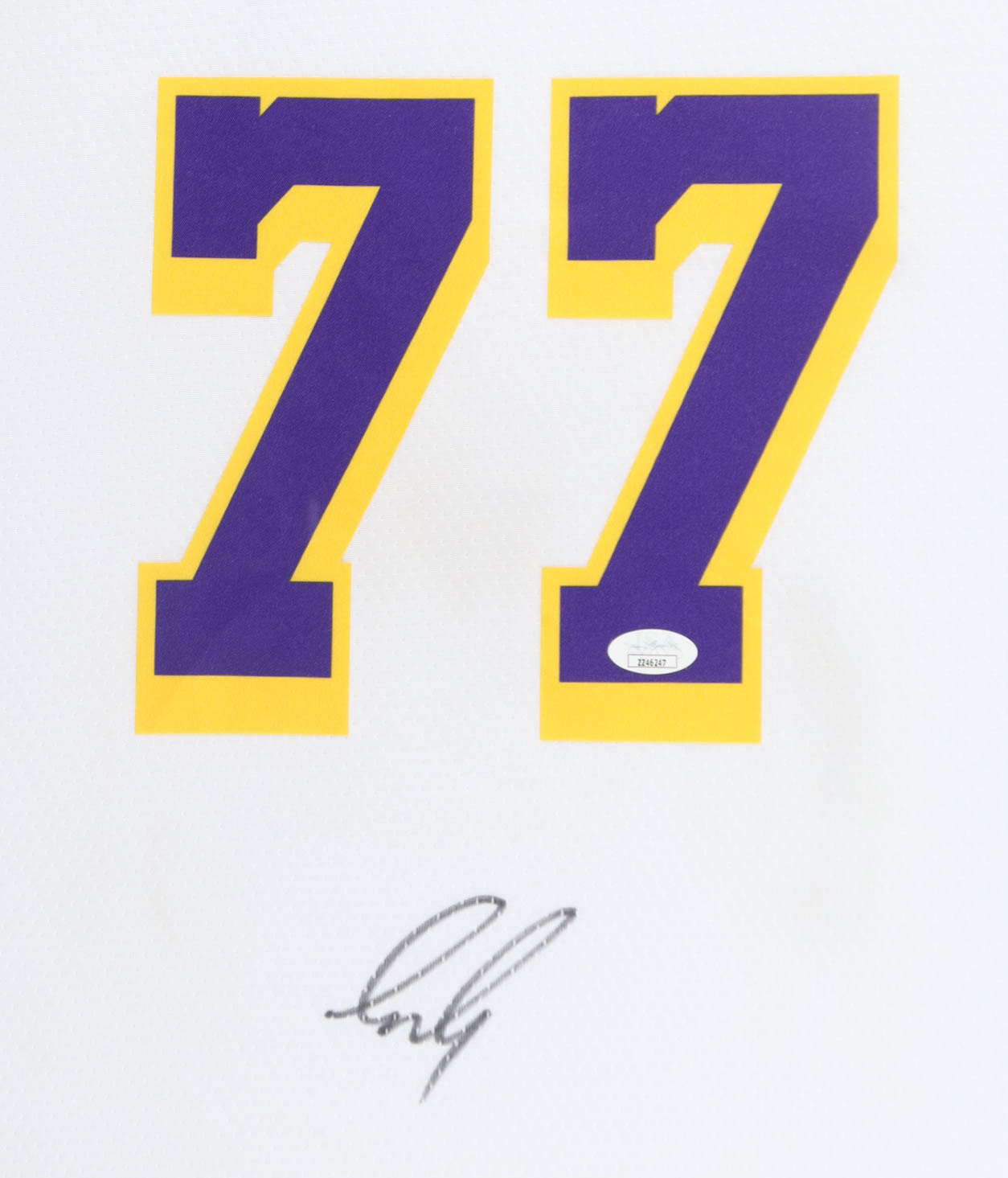 Luka Doncic Signed Custom Framed Jersey Display (JSA) at PristineAuction.com Luka Doncic Signed Custom Framed Jersey Display (JSA) at PristineAuction.com