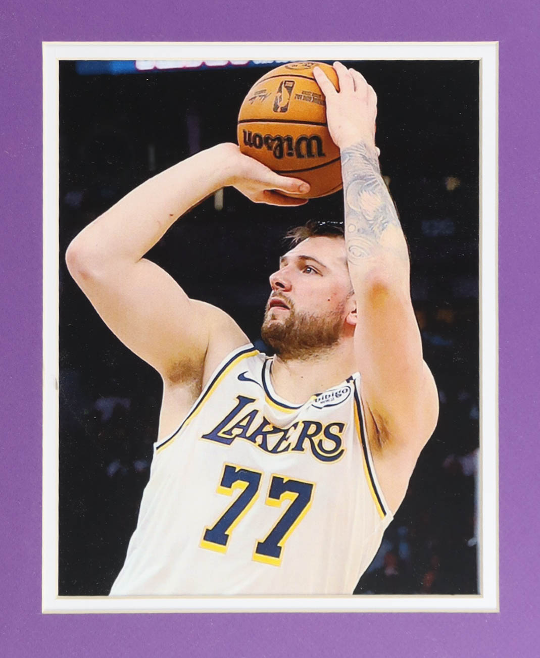 Luka Doncic Signed Custom Framed Jersey Display (JSA) at PristineAuction.com Luka Doncic Signed Custom Framed Jersey Display (JSA) at PristineAuction.com