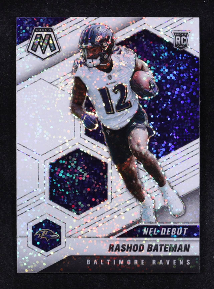 Rashod Bateman 2021 Panini Mosaic White Sparkle #249 DEB RC