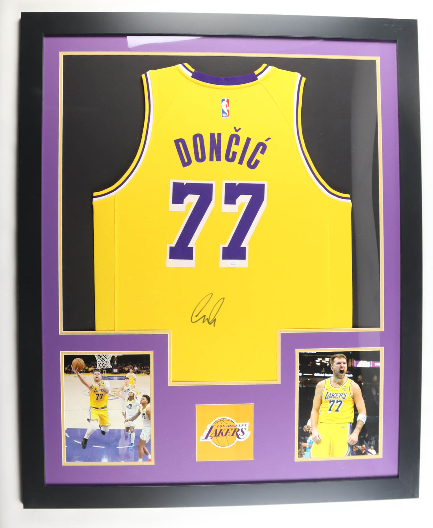 Luka Doncic Signed Custom Framed Jersey Display (JSA) at PristineAuction.com Luka Doncic Signed Custom Framed Jersey Display (JSA) at PristineAuction.com