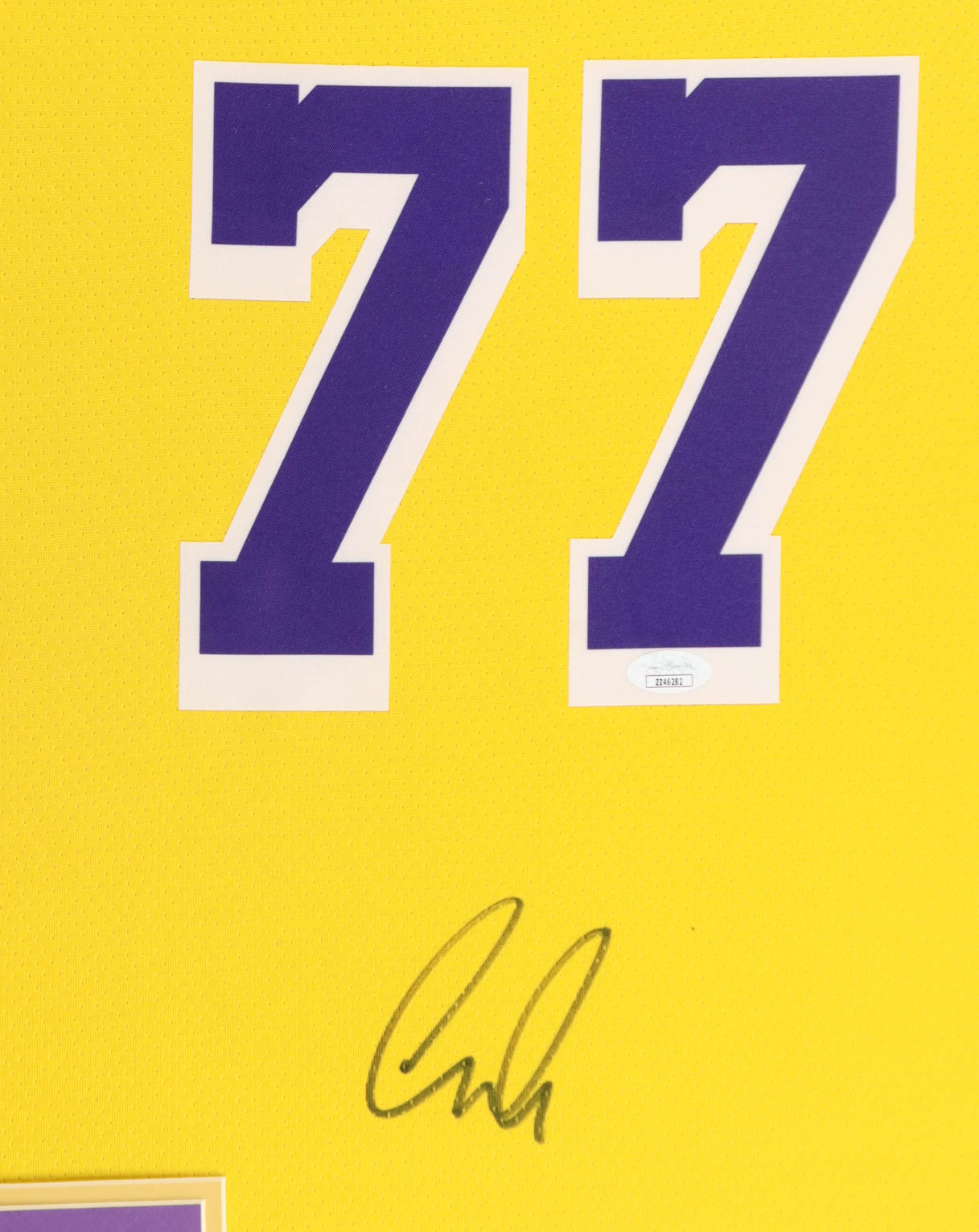 Luka Doncic Signed Custom Framed Jersey Display (JSA) at PristineAuction.com Luka Doncic Signed Custom Framed Jersey Display (JSA) at PristineAuction.com