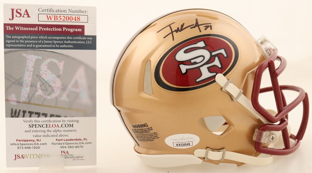 Frank Gore Signed 49ers Alternate Speed Mini Helmet (JSA) at PristineAuction.com Frank Gore Signed 49ers Alternate Speed Mini Helmet (JSA) at PristineAuction.com