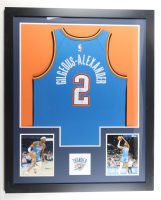 Shai Gilgeous-Alexander Signed Custom Framed Jersey Display (JSA) at PristineAuction.com