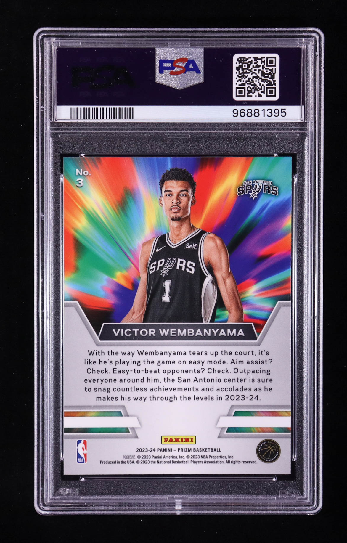 Victor Wembanyama 2023-24 Panini Prizm Instant Impact #3 RC (PSA 10) at PristineAuction.com Victor Wembanyama 2023-24 Panini Prizm Instant Impact #3 RC (PSA 10) at PristineAuction.com