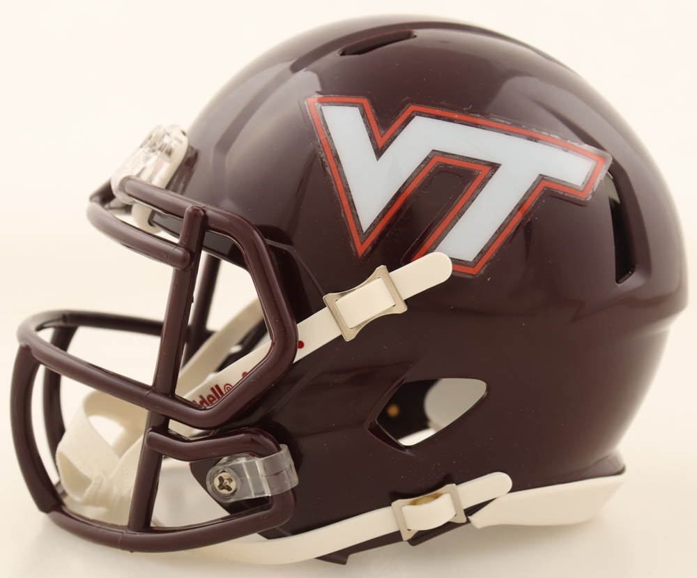 Michael Vick Signed Virginia Tech Hokies Speed Mini Helmet (JSA) at PristineAuction.com Michael Vick Signed Virginia Tech Hokies Speed Mini Helmet (JSA) at PristineAuction.com