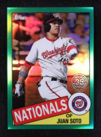 Juan Soto 2020 Topps Chrome '85 Topps Green Refractors #85TC3 #38/99 at PristineAuction.com