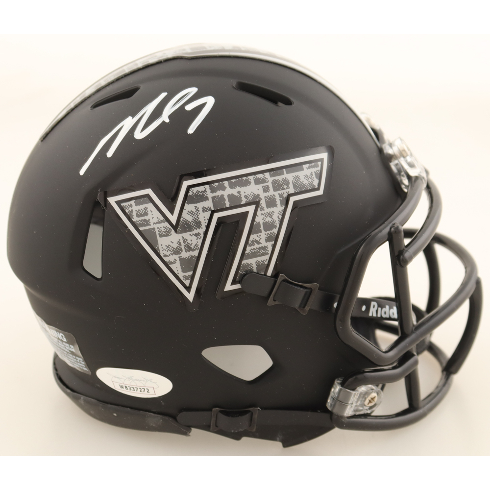 Michael Vick Signed Virginia Tech Hokies Matte Black Speed Mini Helmet (JSA) at PristineAuction.com