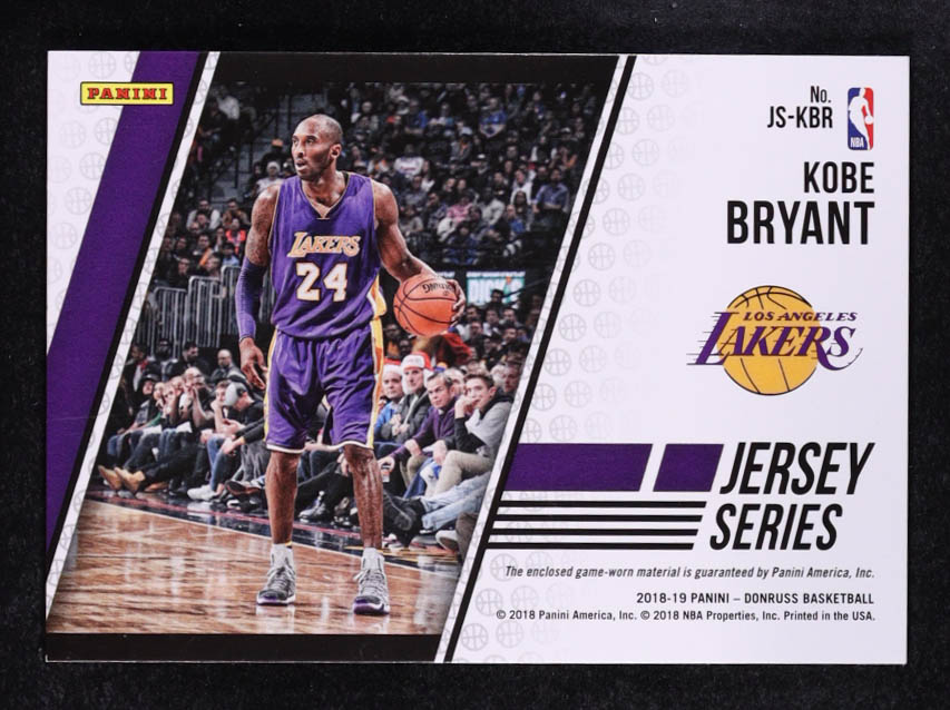 Kobe Bryant 2018-19 Donruss Jersey Series #22 at PristineAuction.com Kobe Bryant 2018-19 Donruss Jersey Series #22 at PristineAuction.com
