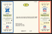 1991 Green Bay Packers Lambeau Field Playoffs Ticket at PristineAuction.com