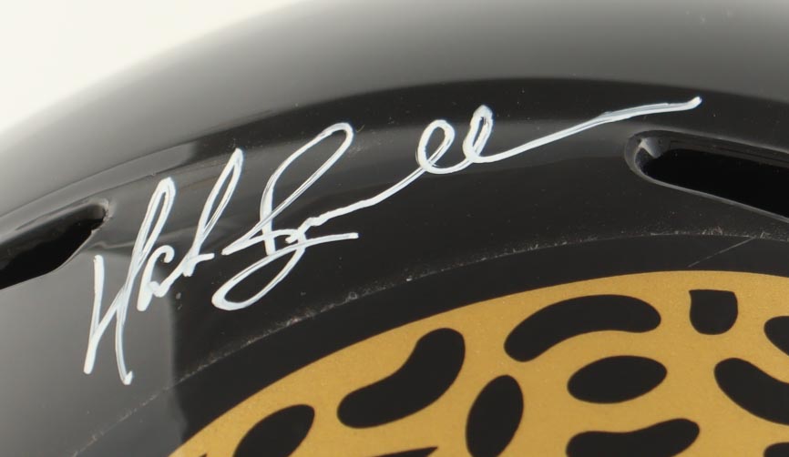 Mark Brunell Signed Jaguars Full-Size Throwback Alternate Speed Helmet (Schwartz) at PristineAuction.com Mark Brunell Signed Jaguars Full-Size Throwback Alternate Speed Helmet (Schwartz) at PristineAuction.com