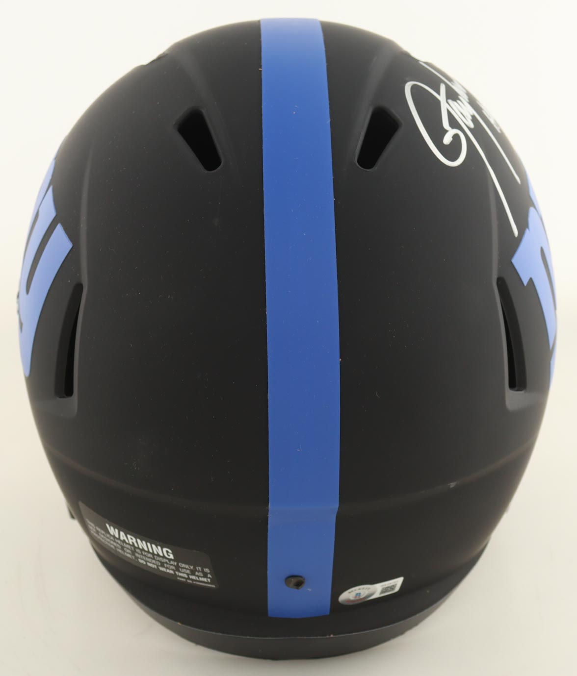 Lawrence Taylor Signed Giants Full-Size Eclipse Alternate Speed Helmet Inscribed "HOF 99" (Beckett) at PristineAuction.com Lawrence Taylor Signed Giants Full-Size Eclipse Alternate Speed Helmet Inscribed "HOF 99" (Beckett) at PristineAuction.com